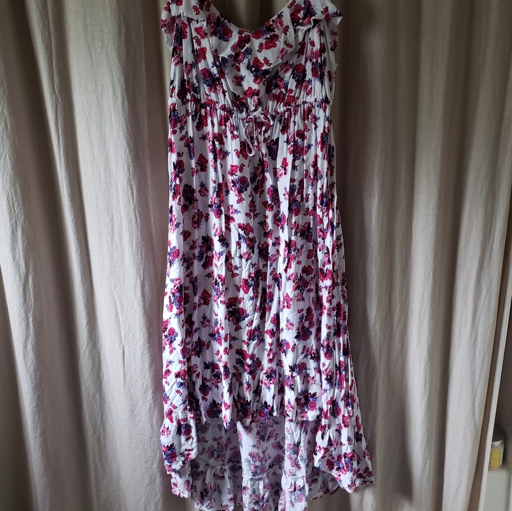 Torrid pink rose high-low maxi